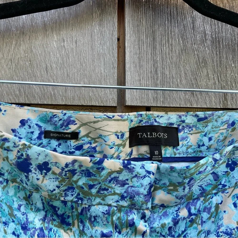 Talbots Blue Floral Pants - Picture 4 of 5
